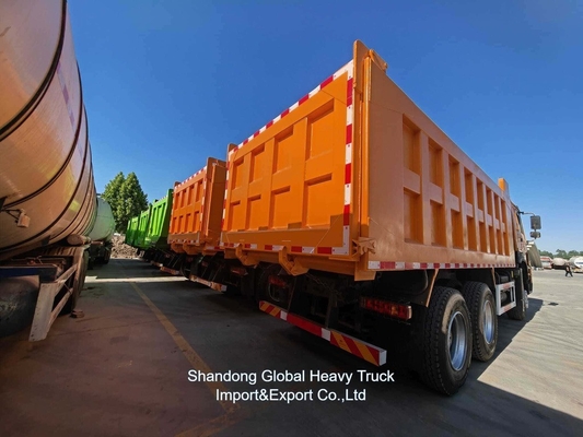 کیفیت خوب 371HP 375HP 6*4 10 چرخ استفاده شده HOWO کامیون زباله کامیون زباله برای بازار آفریقا