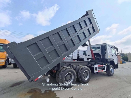 کامیون سنگین استفاده شده 6*4 375HP سینوتروک HOWO کامیون تپ کننده کامیون تپ