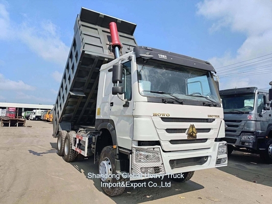 کامیون سنگین استفاده شده 6*4 375HP سینوتروک HOWO کامیون تپ کننده کامیون تپ