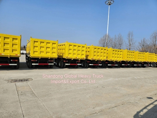سینوتروک جدید HOWO 30 تن بار سنگین سینو کارگو 20cbm 6X4 371HP 380HP 400HP خارج از جاده دامپر / کامپ ترانسپورت برای حمل و نقل