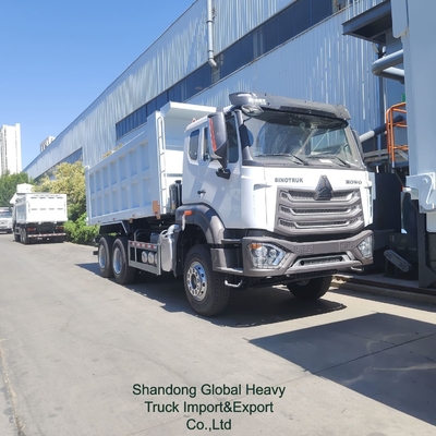 سینوتروک Nx 6X4 371HP 400HP Dumpertipper دیزل سینوتروک 10 چرخ 12 چرخ استفاده HOWO کامپ
