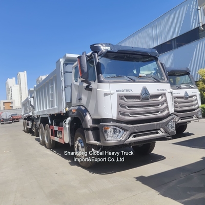 12 چرخ Sinotruck 40-60 تن استفاده شده HOWO 8X4 371HP 375HP 380HP کامیون دیزل راننده راست دست کامیون