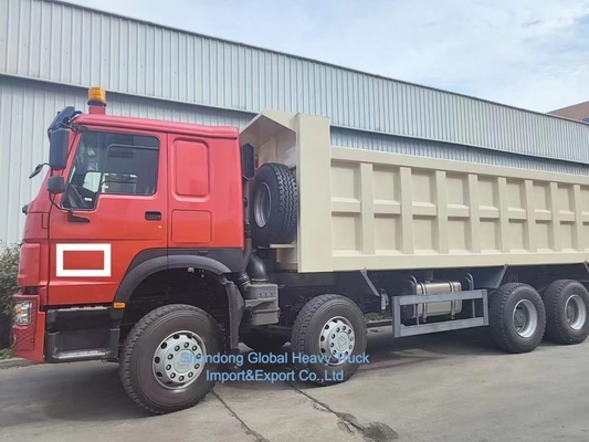 HOWO 7 8X4 371HP تپپر بازسازی شده سینوتروک HOWO کامیون 371HP 12 تایر