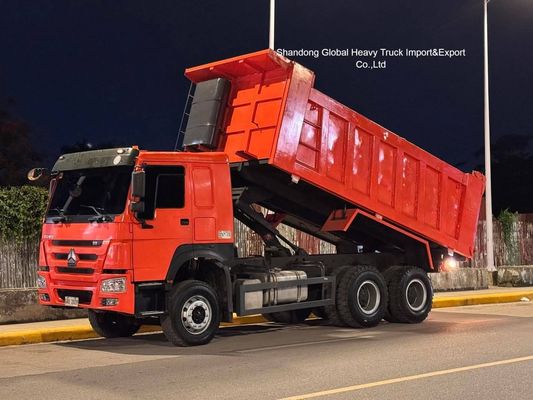 کامیون کمپرسی HOWO 6X4 مدل 371، 375 و 336 اسب بخار، 10 چرخ، 30 تن