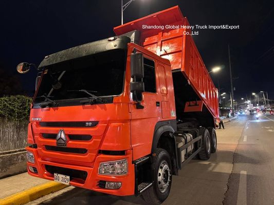 کامیون کمپرسی HOWO 6X4 مدل 371، 375 و 336 اسب بخار، 10 چرخ، 30 تن