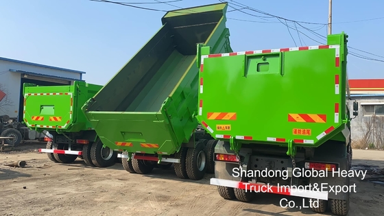 کامیون کمپرسی سنگین سینوتراک هوو 6X4/8X4 A7/T7 10/12 چرخ 371 اسب بخار 18-25 متر مکعب