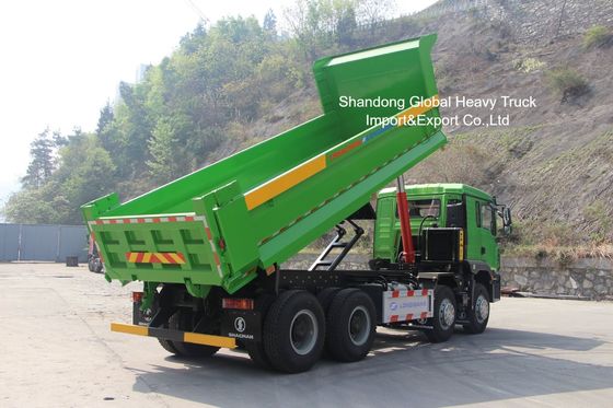 کمپرسی Sinotruk HOWO 8×4 با موتور 420 اسب بخار و بدنه بار تقویت شده برای ماینینگ سنگین
