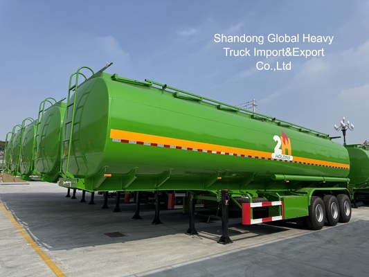3 محور 45000L دیزل بنزین تانکر نیمه تریلر کار سنگین