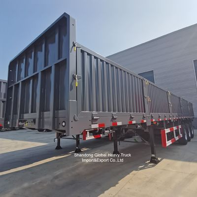 نیمه تریلر حصار فولادی سه محور برای حمل و نقل محموله