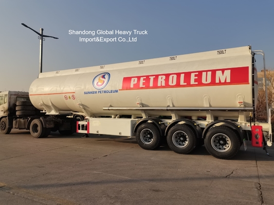 3 Axle 50000 Liters Fuel Tanker Semi Trailer with Anti-Corrosion Technology and Multiple Compartments for Liquid Transport