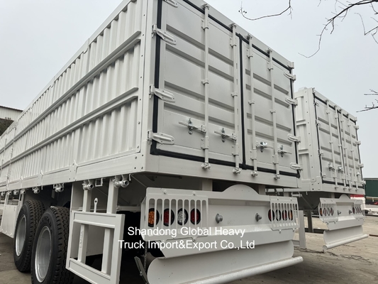 3 Axle Side Wall Semi Trailer with High Loading Capacity Corrosion Resistance and Customizable Side Wall for Heavy Cargo Transport