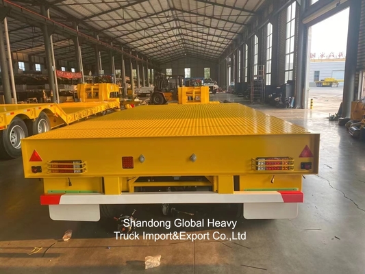 Q345B High-Tensile Steel Lowbed Semi Trailer with 60-100 Tons Loading Capacity and Customizable Length