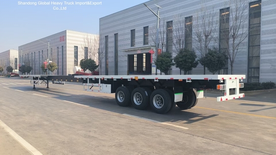 3 محور نیمه تریلر 40FT 60T وظیفه سنگین برای ساخت و ساز
