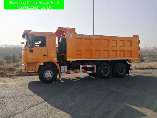 کامیون کمپرسی شاکمن نو یا کارکرده 6x4 با استاندارد آلایندگی یورو 2، گیربکس 10 دنده جلو و مشخصات 8329x2490x3450 میلی‌متر
