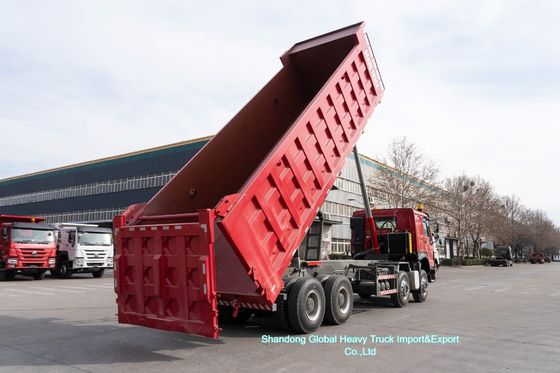 کامیون کمپرسی HOWO 8x4 با موتور 400 اسب بخار، ظرفیت 45 تن، برای معادن سنگین