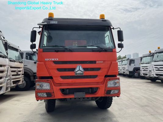 HOWO-7 8x4 کامیون سنگین با 12.00R20 لاستیک 400L مخزن سوخت و 8600 × 2300 × 1500 میلی متر جعبه بار
