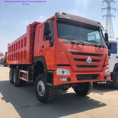 Sinotruk HOWO 6x4 کامیون سنگین با مخزن سوخت 400L راننده دست راست و صندلی تعلیق هوا