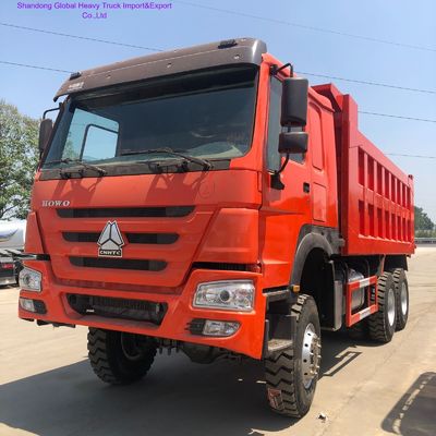 Sinotruk HOWO 6x4 کامیون سنگین با مخزن سوخت 400L راننده دست راست و صندلی تعلیق هوا