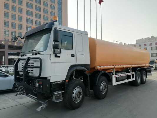 HOWO Nx 6X4 380HP 25000 لیتر آب آشامیدنی مخزن آب پاشنده کامیون با شاسی تقویت شده