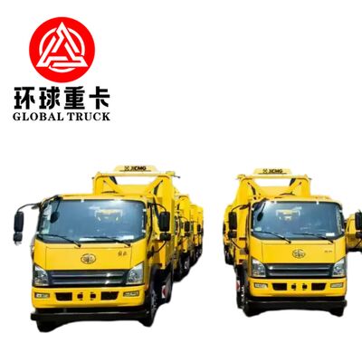 HOWO 4 × 2 350hp دیزل تراکه ی بالش تصادف با آسانسور قیچی برای امنیت جاده ای و حفاظت از منطقه ساختمانی نیجریه