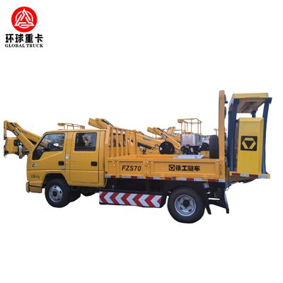 HOWO 4 × 2 کامیون بالش تصادف با 350 اسب بخار و سیستم حفاظت از جذب انرژی برای ایمنی نگهداری بزرگراه