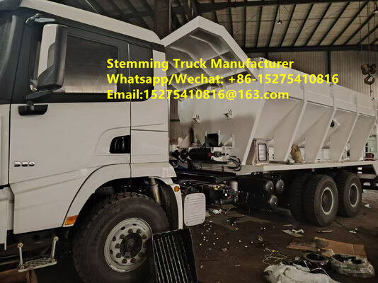 Hot Selling Intelligent Stemming Truck انفجار هوشمند بزرگ حفره معدن سوراخ پر کردن خودرو 15 تن چند منظوره مغولستان گینه قزاقستان ازبکستان اندونزی کنگو عربستان سعودی