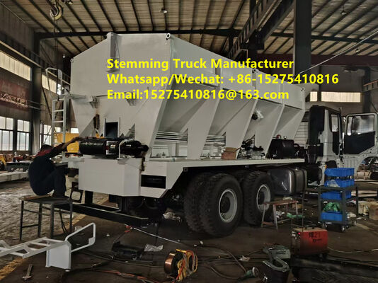 Hot Selling Intelligent Stemming Truck انفجار هوشمند بزرگ حفره معدن سوراخ پر کردن خودرو 15 تن چند منظوره مغولستان گینه قزاقستان ازبکستان اندونزی کنگو عربستان سعودی