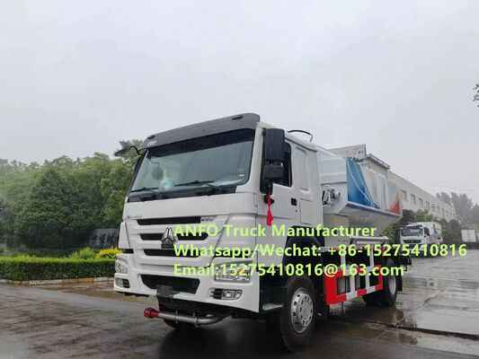 HOWO 10/15/20/30T ماشین برای مخلوط کردن و بارگذاری مواد منفجره آمونیوم دانه دار ANFO، خدمات کار انفجاری،کارگاه موبایل تولید مواد منفجره MEMU MMU