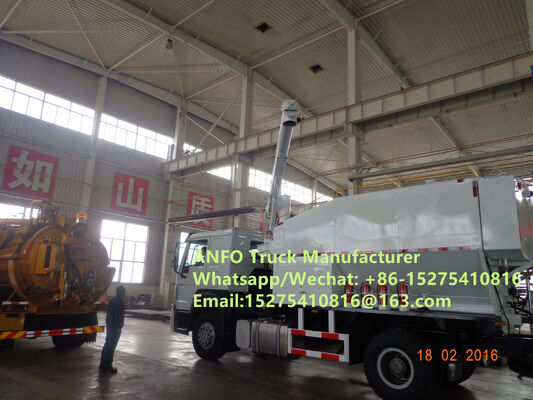 HOWO 10/15/20/30T ماشین برای مخلوط کردن و بارگذاری مواد منفجره آمونیوم دانه دار ANFO، خدمات کار انفجاری،کارگاه موبایل تولید مواد منفجره MEMU MMU
