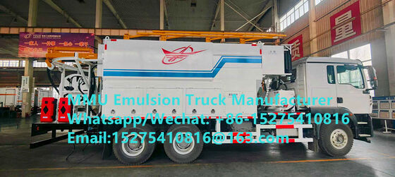 SINOTRUCK چند منظوره HOWO 15/20/25/30Ton مخلوط کردن و شارژ امولسیون مواد انفجاری انبوه ANFO کامیون های موتورهای انفجاری واحد تولید مواد انفجاری Монгол НЭГ DRC PERU GHANA ZIMBABWE خدمات انفجار معدن MMU