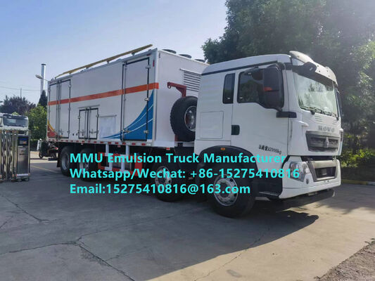 فروش داغ کامیون بارگیری مواد منفجره فله امولسیون HOWO 15T GLOBAL-BCRH-15 با قابلیت اختلاط و بارگیری در محل، خدمات انفجار معدن در مغولستان، قزاقستان، ازبکستان، اندونزی، کنگو، جمهوری دموکراتیک کنگو، گینه، MMU
