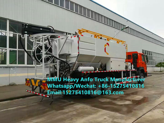 عملکرد پرهزینه چین قابلیت اطمینان Tread Bulk Trucks 15/20/25Ton مواد منفجره روغن آمونیوم سنگین چند منظوره امولسیون ANFO Truck MMU MEMU برای مغولستان DRC کنگو پرو انفجار معدن غنا