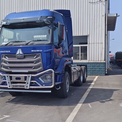 کامیون تراکتور HOWO NX 6×4 با موتور 380 اسب بخار و سیستم تعلیق فنر برگ سنگین برای حمل و نقل محموله های سنگین