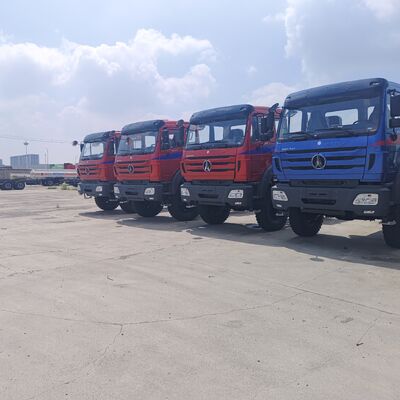 کامیون کمپرسی آفرود سنگین 4×4 BEIBEN 2638 با موتور WEICHAI 380 اسب بخار و شاسی فناوری مرسدس بنز برای معدن