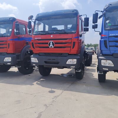 BEIBEN 2638 6 × 6 کامیون سنگین معدن با 380HP موتور WEICHAI و 30-35 تن بار مفید برای معدن جاده ای