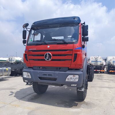 BEIBEN 2638 6 × 6 کامیون سنگین معدن با 380HP موتور WEICHAI و 30-35 تن بار مفید برای معدن جاده ای