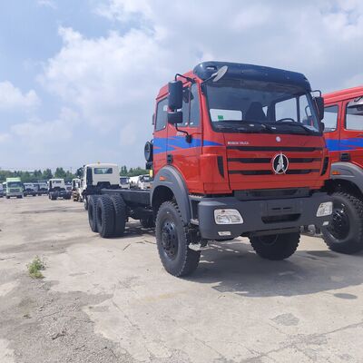 BEIBEN 2638 6 × 4 کامیون سنگین معدن با موتور 380HP WEICHAI و 25-35 تن بار مفید برای عملیات معدن