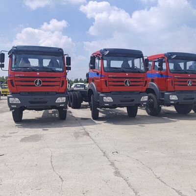 کامیون کمپرسی سنگین 6×4 BEIBEN 2642 با موتور WEICHAI 420 اسب بخار و محموله 25 تا 35 تنی برای معدن و ساخت و ساز