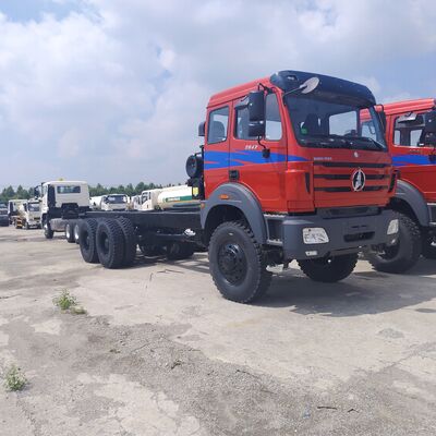 BEIBEN 2642 6 × 6 کامیون معدن با موتور 420HP WEICHAI و بار مفید 30-40 تن برای معدن سنگین