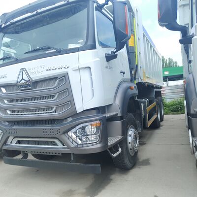 HOWO NX 6 × 4 کامیون معدن با موتور 400HP و بدن U-formed برای حمل و نقل سنگین