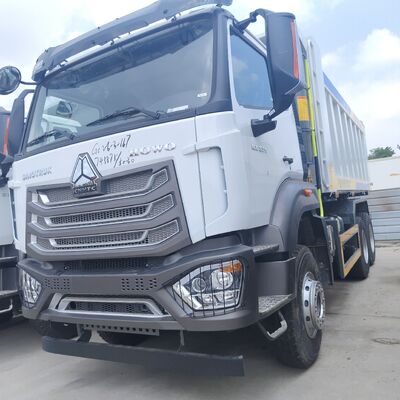 HOWO NX 6 × 4 کامیون سنگین با موتور 400HP و بدن 25CBM برای معدن و ساخت و ساز