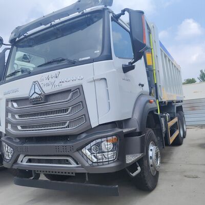 HOWO NX 6 × 4 کامیون سنگین با موتور 400HP و بدن 25CBM برای معدن و ساخت و ساز