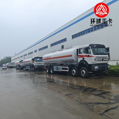 کامیون 35000 لیتری سوخت دیزلی Beiben 8×8 با شاسی خارج از جاده سنگین برای مناطق معدن کنگو