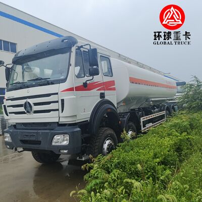 Beiben 8x8 35000L کامیون سنگین سوخت برای صنعت معدن کنگو