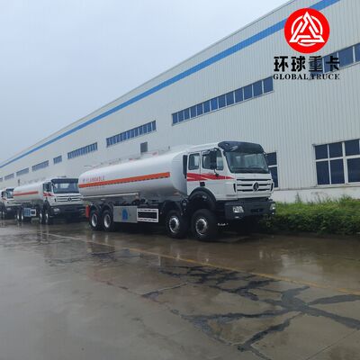 Beiben 8x8 35000L کامیون سنگین سوخت برای صنعت معدن کنگو