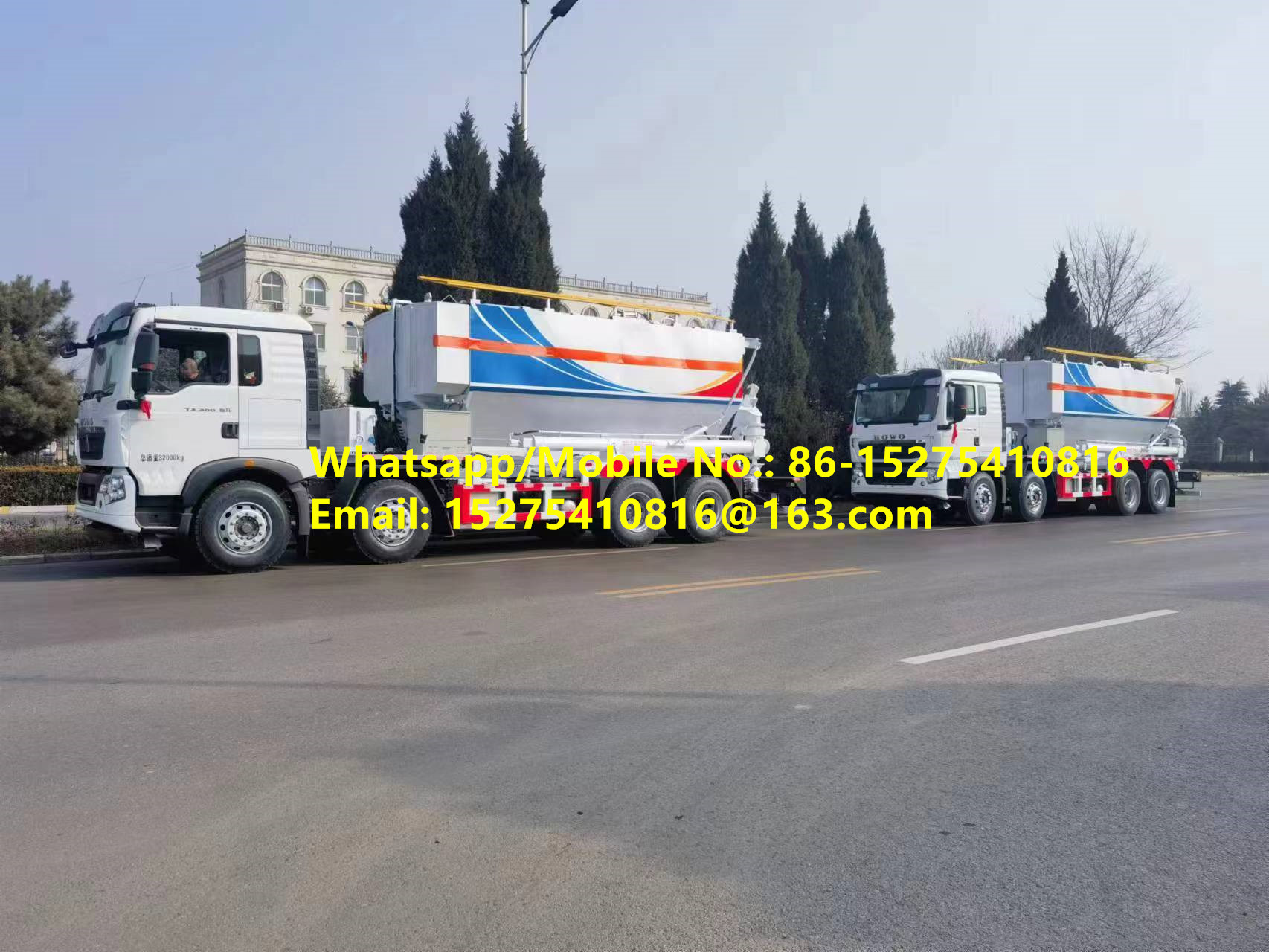 تجارت محبوب TREAD 15/20/25T BCLH-15 مواد منفجره آمونیوم دانه دار مخلوط در محل ANFO آمولسیون کامیون مواد منفجره متحرک واحد تولید مغولستان