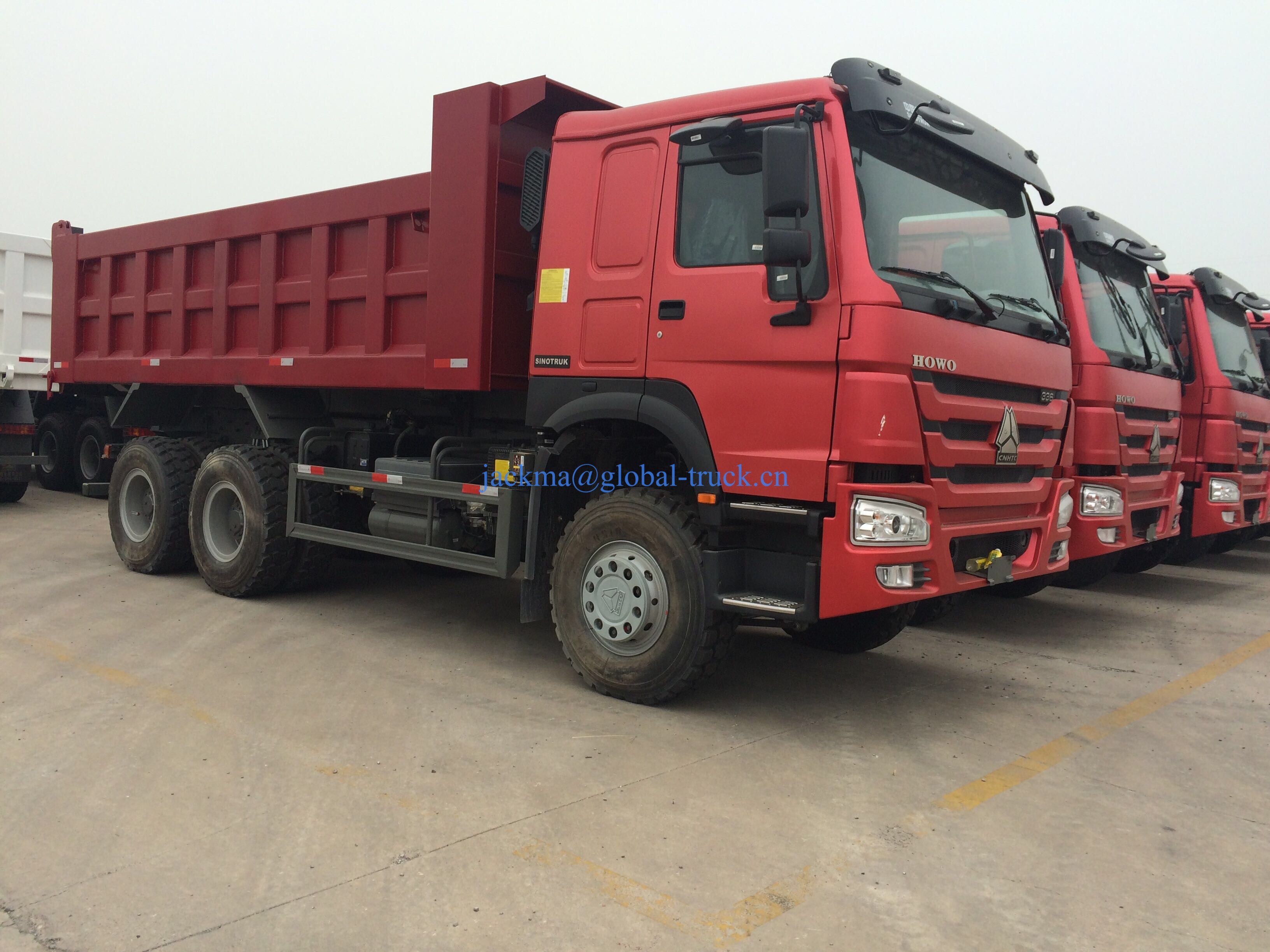 کامیون 6x4 استفاده شده SINOTRUK HOWO 10 تن چرخ استفاده شده کامیون گمپر