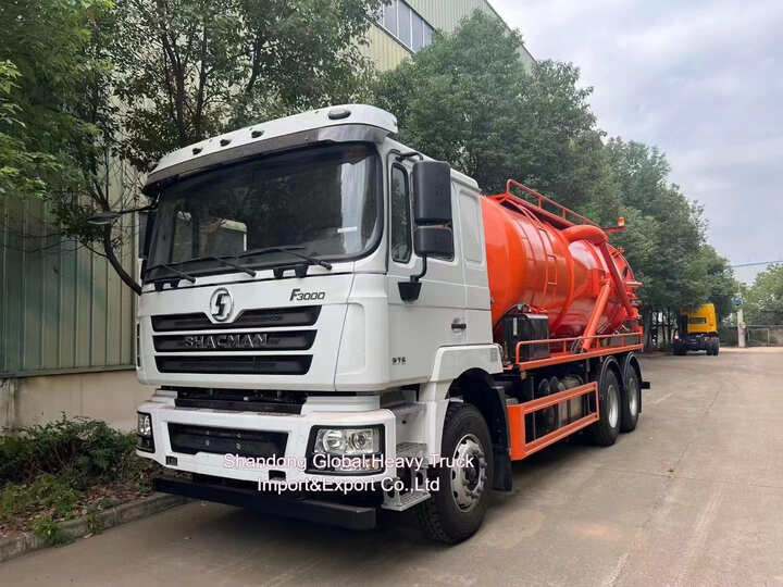 شاکمن F3000 6X4 کامیون آب فاضلاب 20 متر مکعب حجم 300HP