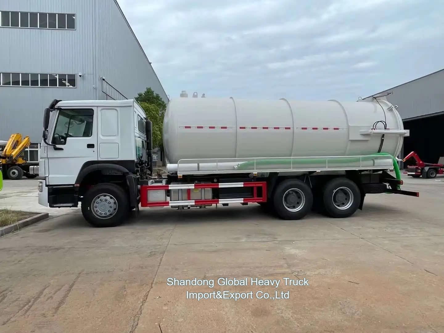 سینوتروک HOWO 6X4 20cbm مخزن جاروبرقی آب فاضلاب