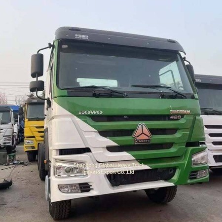 Howo 6x4 تراکتور کامیون استفاده شده Sinotruk LHD RHD رانندگی طولانی راه دور تریلر کامیون سر